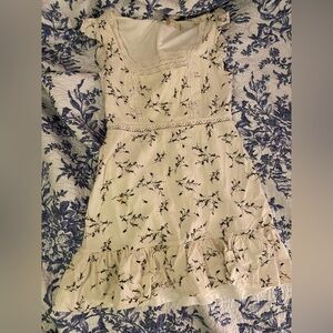 Altard state MINI Black and White Floral Dress